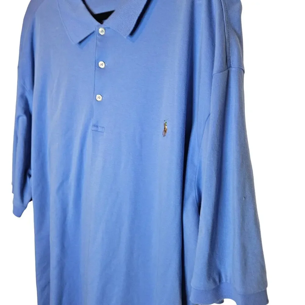 Polo Ralph Lauren blue polo sz 3XLT Big & Tall Cotton collared shirt